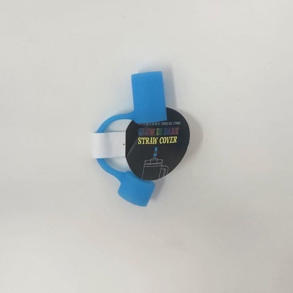 Blue Glow In The Dark Halloween Tumbler Straw Cover